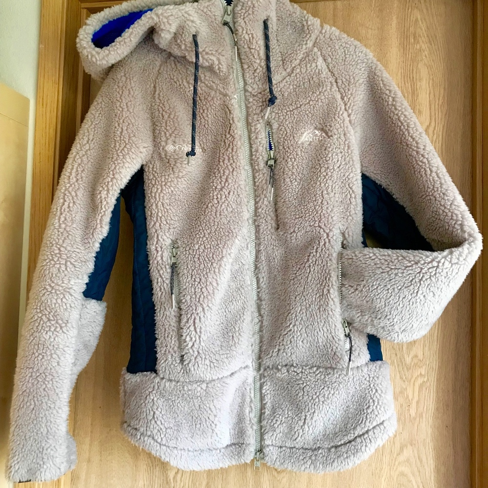 KITH COLUMBIA COLLABORATION SHERPA FLEECE PARKA